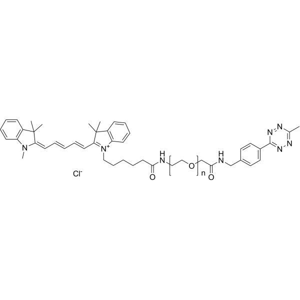 Cy5-PEG-methyltetrazine (MW 5000)